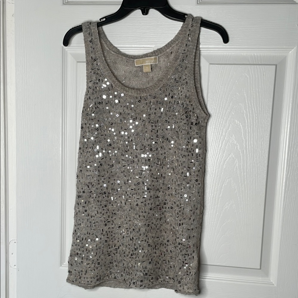 Michael Michael kors beaded sequin tank top